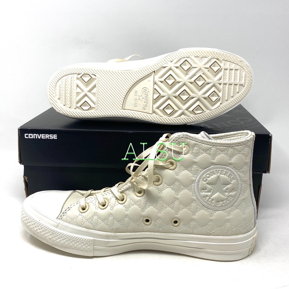 Converse Ctas 2 High Egret Leather Women’s Sneaker - Picture 2 of 10
